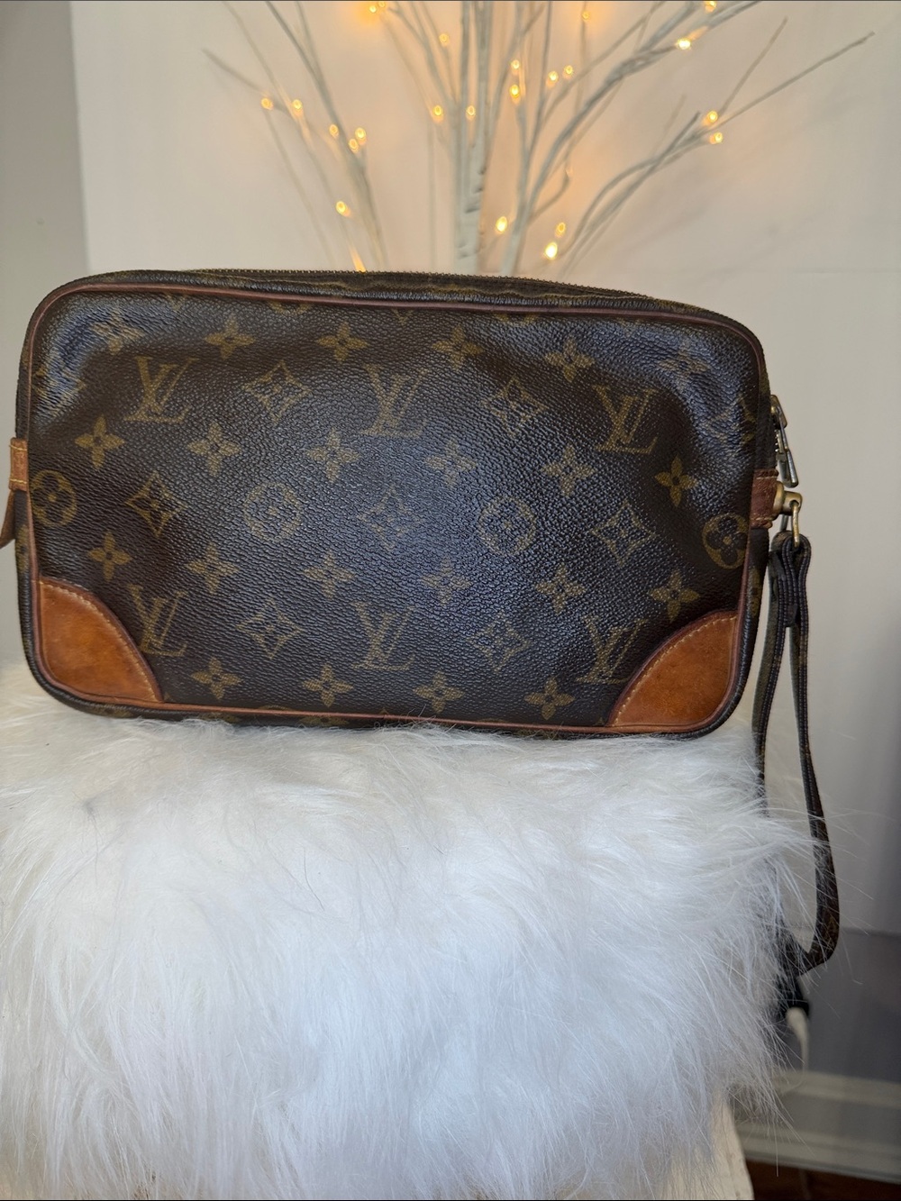 Louis Vuitton GUC vintage brown monogram 10 x 7 clutch.Clean&conditioned - Picture 3 of 14